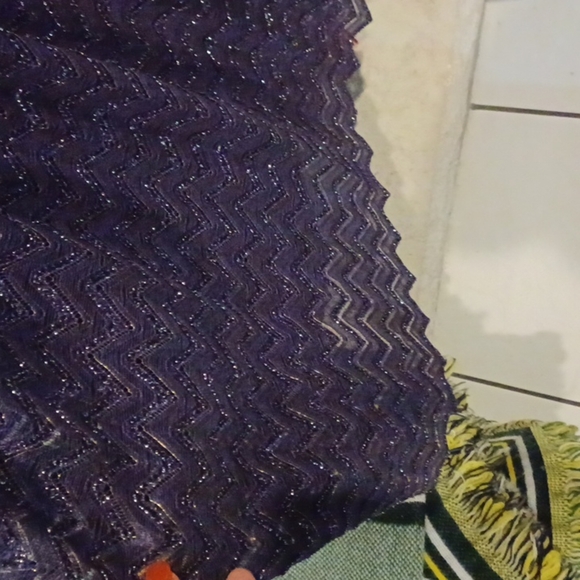 Andrews vintage plum sheer shiny mother of bride 2 pc set, zip lined skirt - Picture 6 of 9